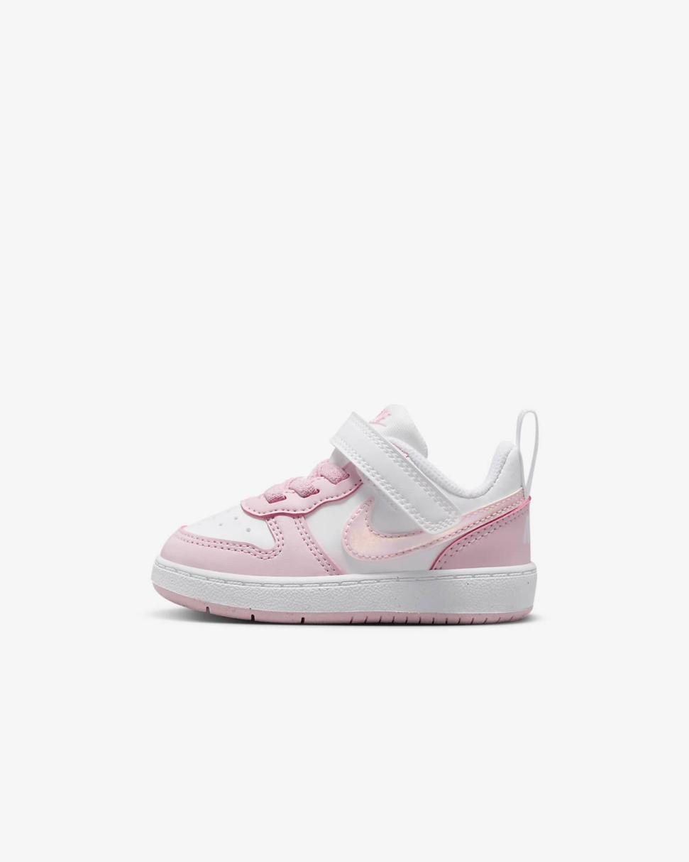 Nike Court Borough Low Recraft White/Pink Foam | Kids Nike First Day Kicks
