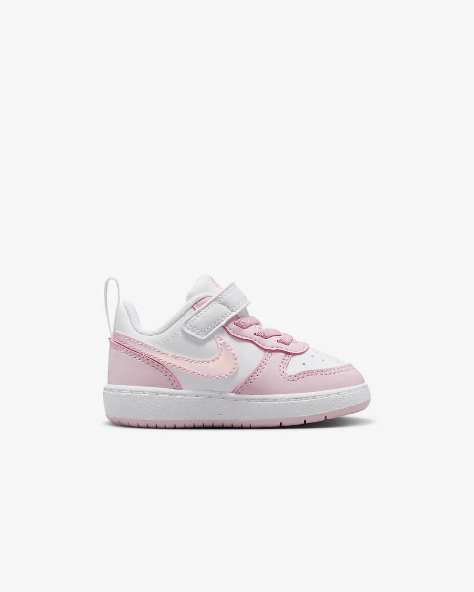 Nike Court Borough Low Recraft White/Pink Foam | Kids Nike First Day Kicks