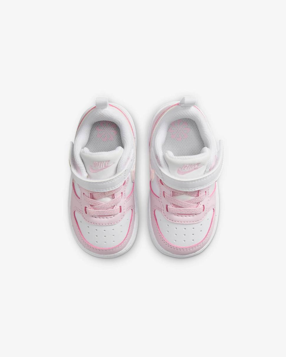 Nike Court Borough Low Recraft White/Pink Foam | Kids Nike First Day Kicks