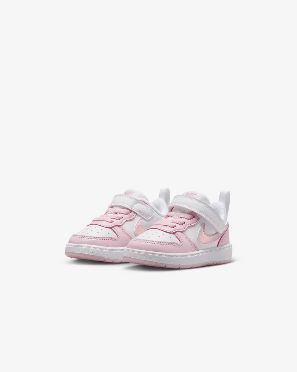 Nike Court Borough Low Recraft White/Pink Foam | Kids Nike First Day Kicks