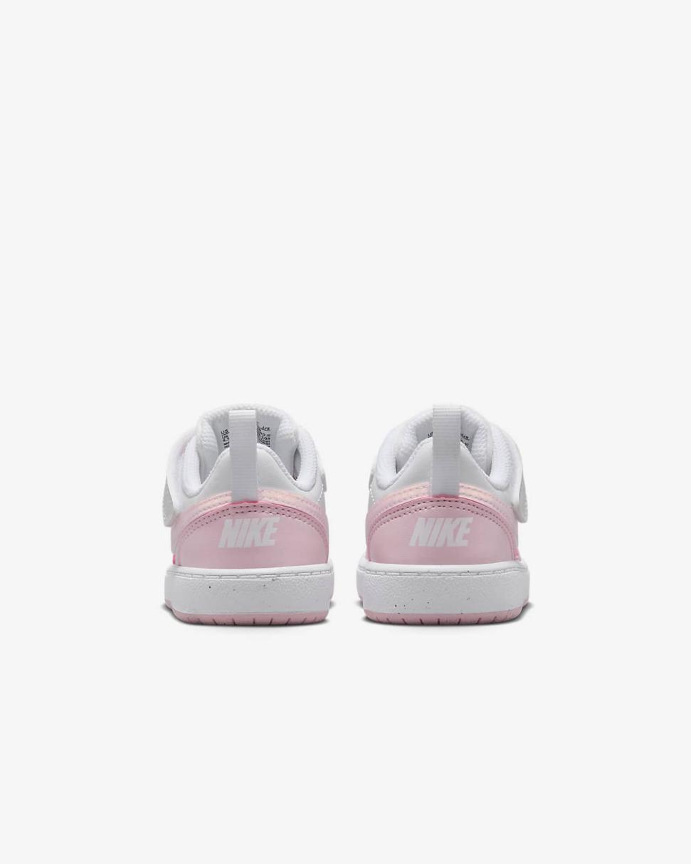 Nike Court Borough Low Recraft White/Pink Foam | Kids Nike First Day Kicks