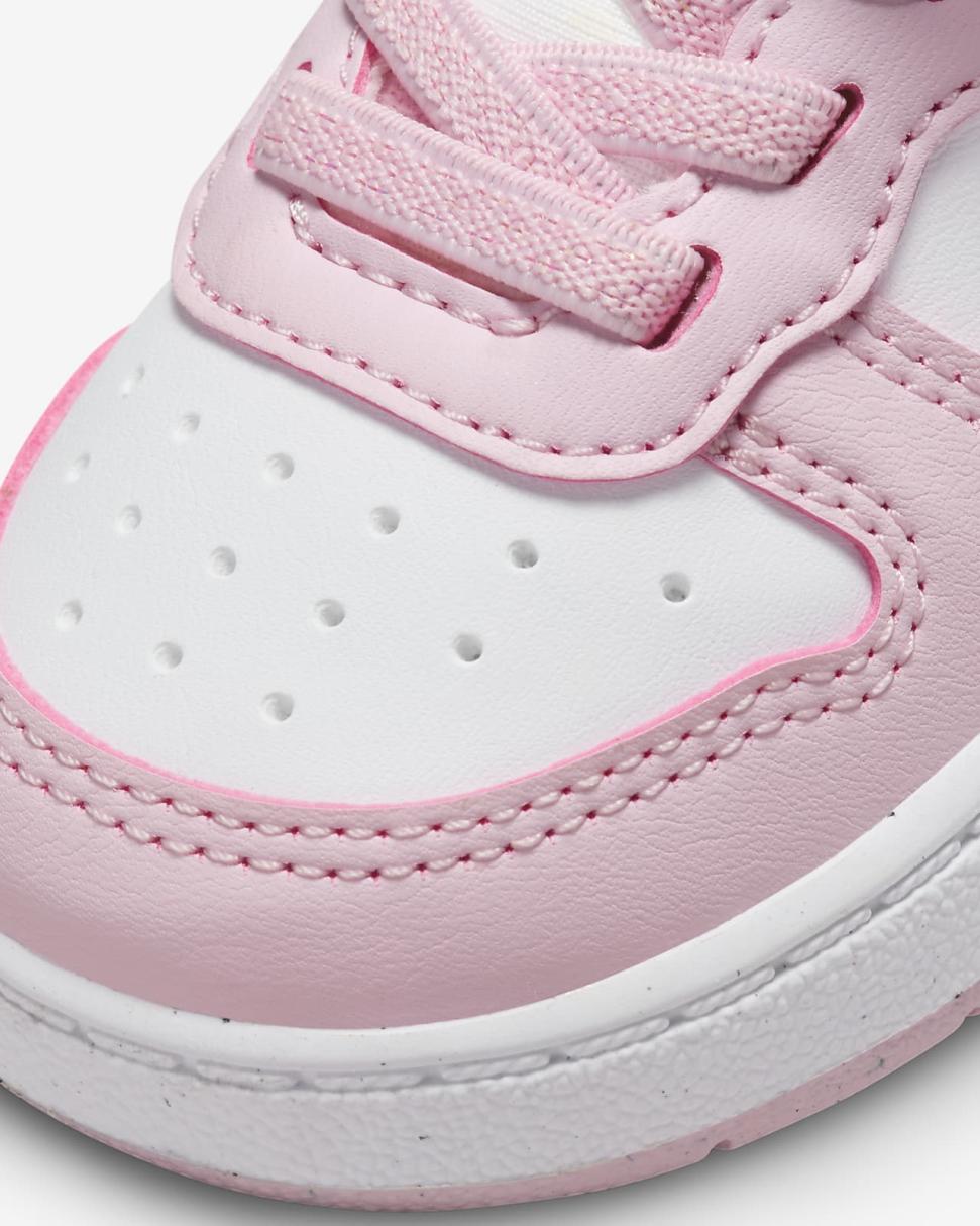 Nike Court Borough Low Recraft White/Pink Foam | Kids Nike First Day Kicks