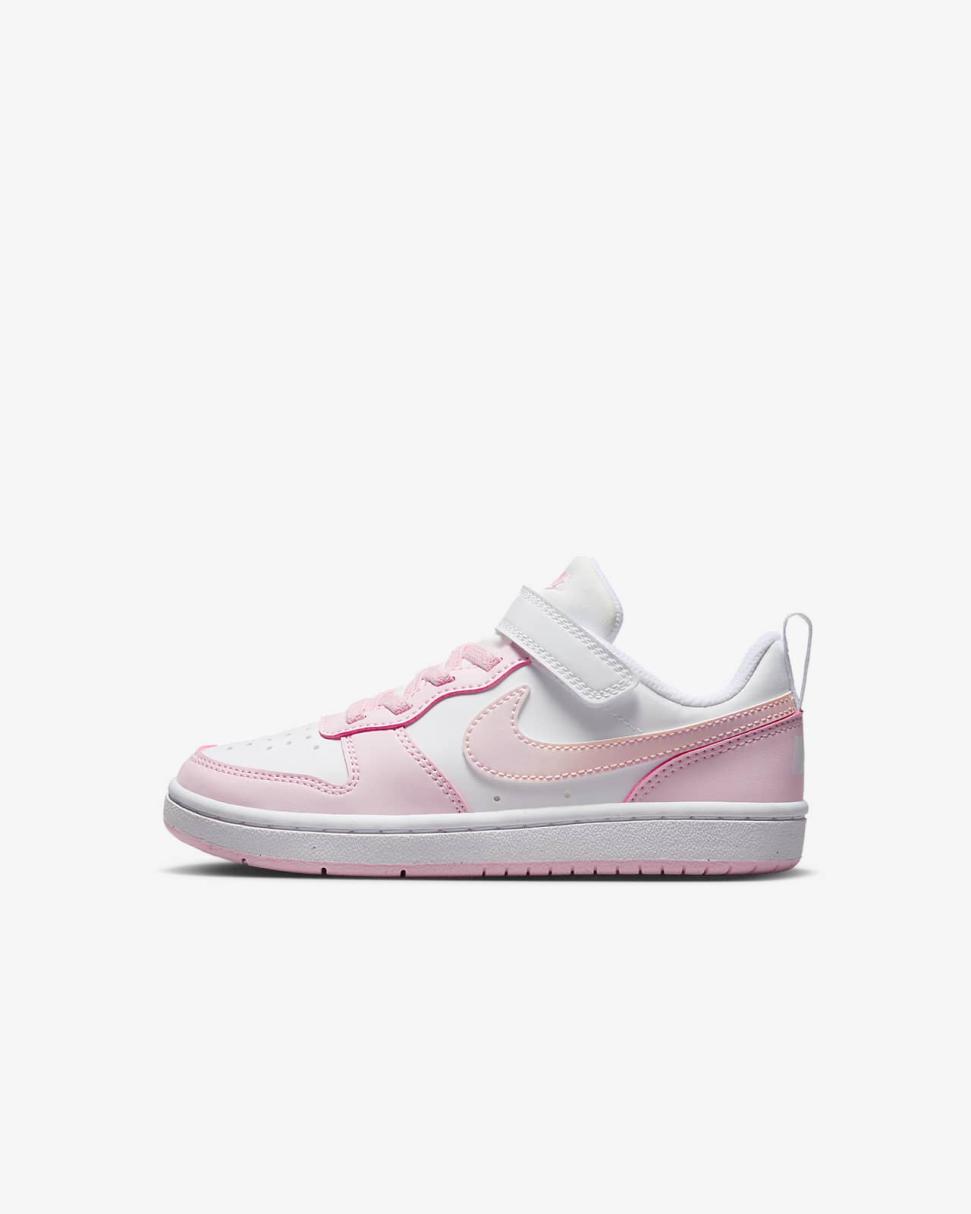Nike Court Borough Low Recraft White/Pink Foam | Kids Nike Lifestyle