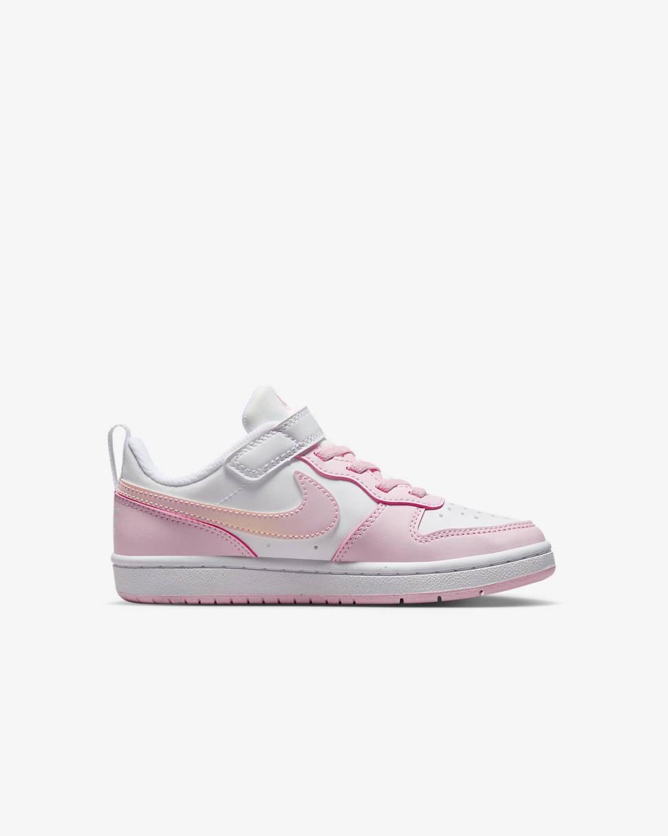Nike Court Borough Low Recraft White/Pink Foam | Kids Nike Lifestyle