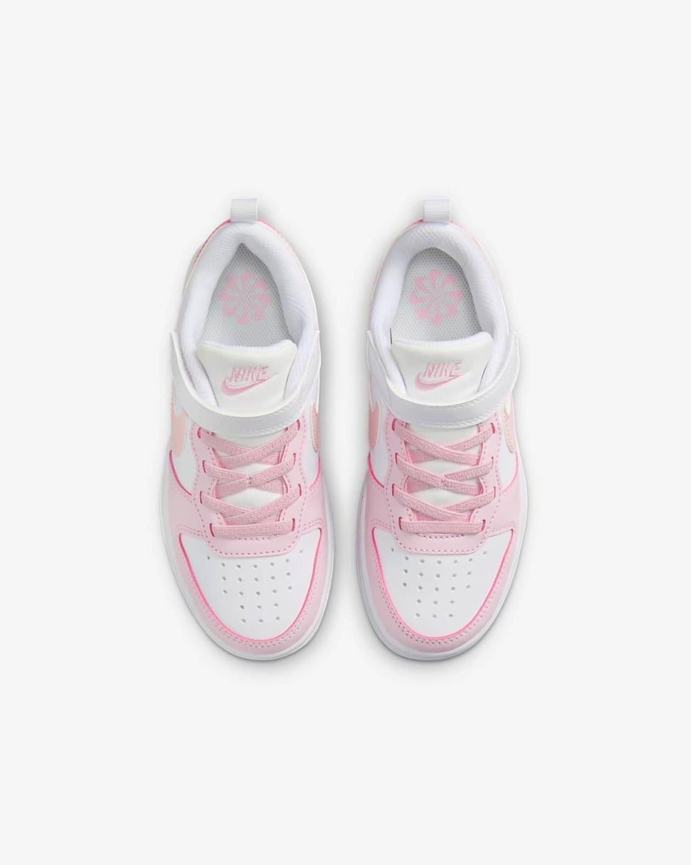 Nike Court Borough Low Recraft White/Pink Foam | Kids Nike Lifestyle