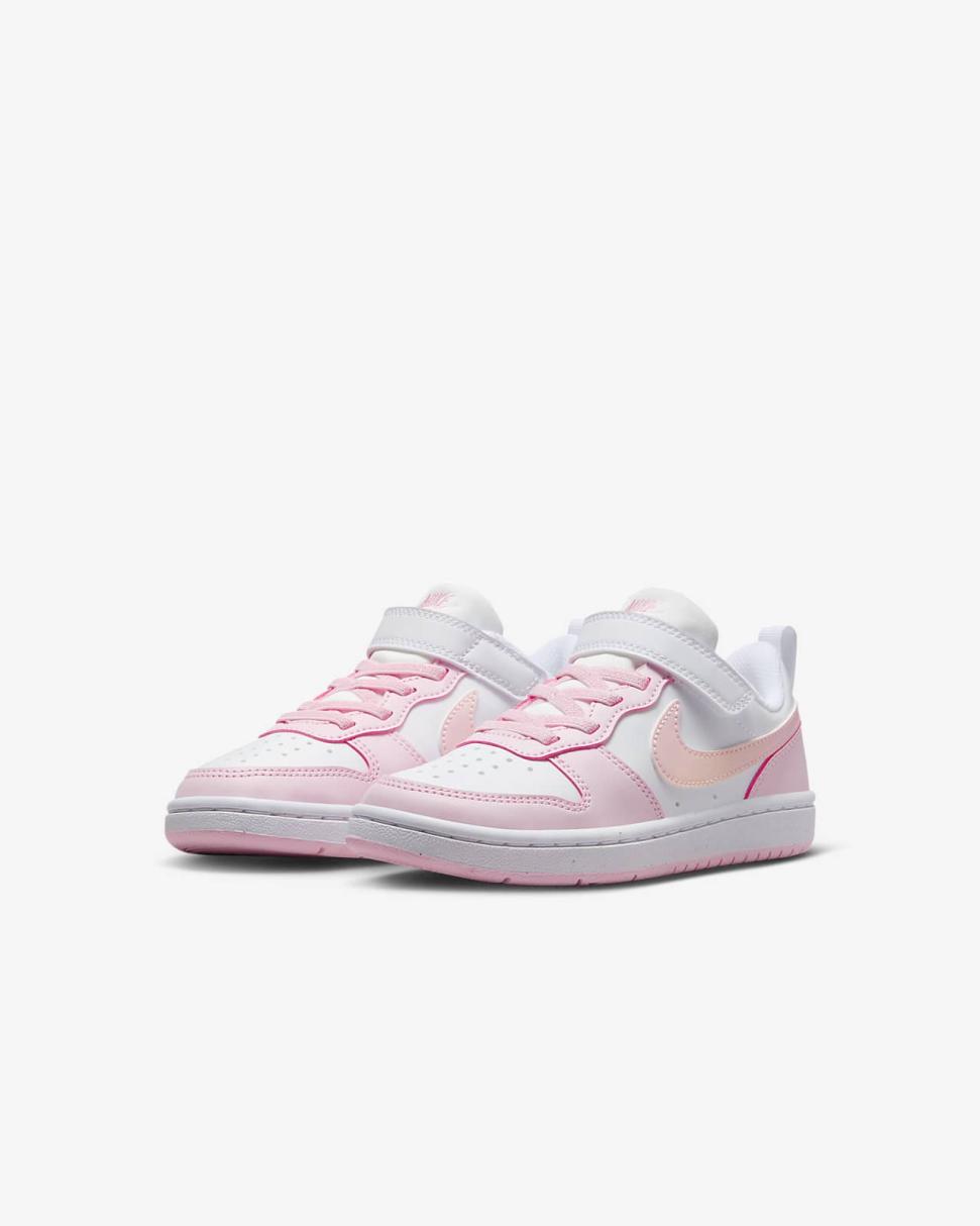 Nike Court Borough Low Recraft White/Pink Foam | Kids Nike Lifestyle