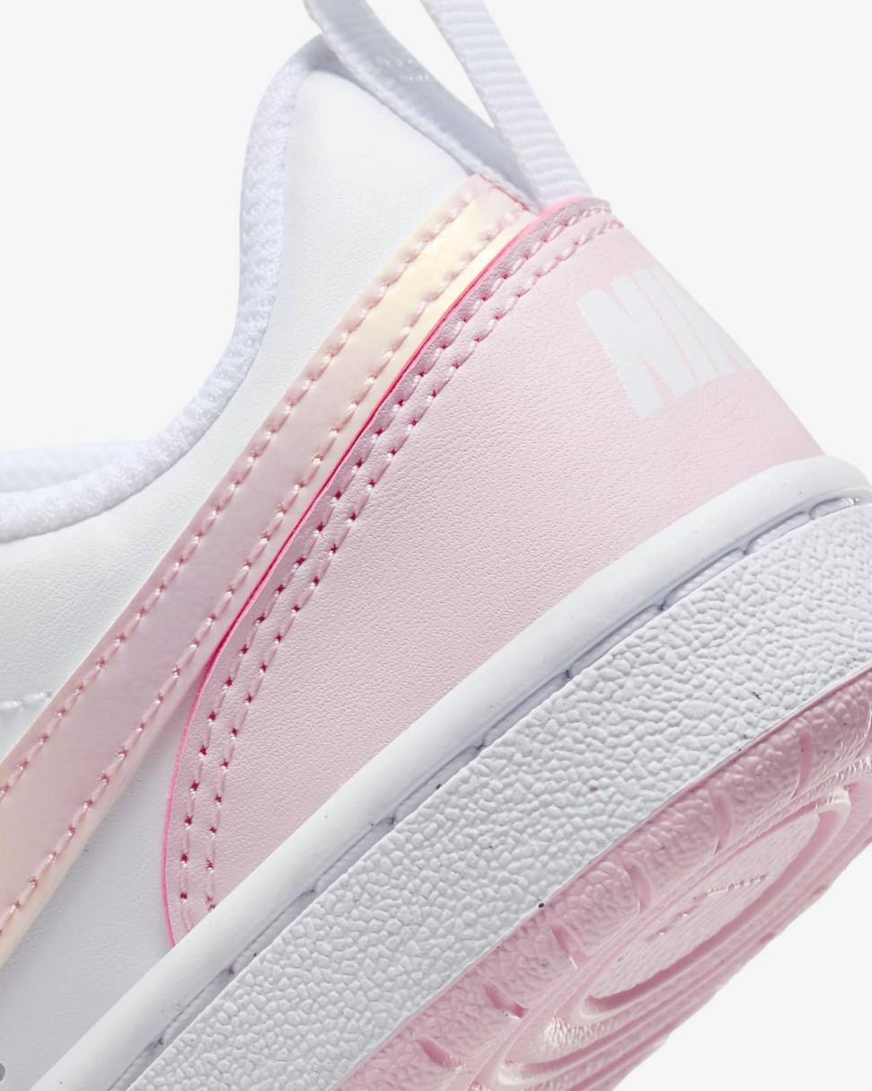 Nike Court Borough Low Recraft White/Pink Foam | Kids Nike Lifestyle