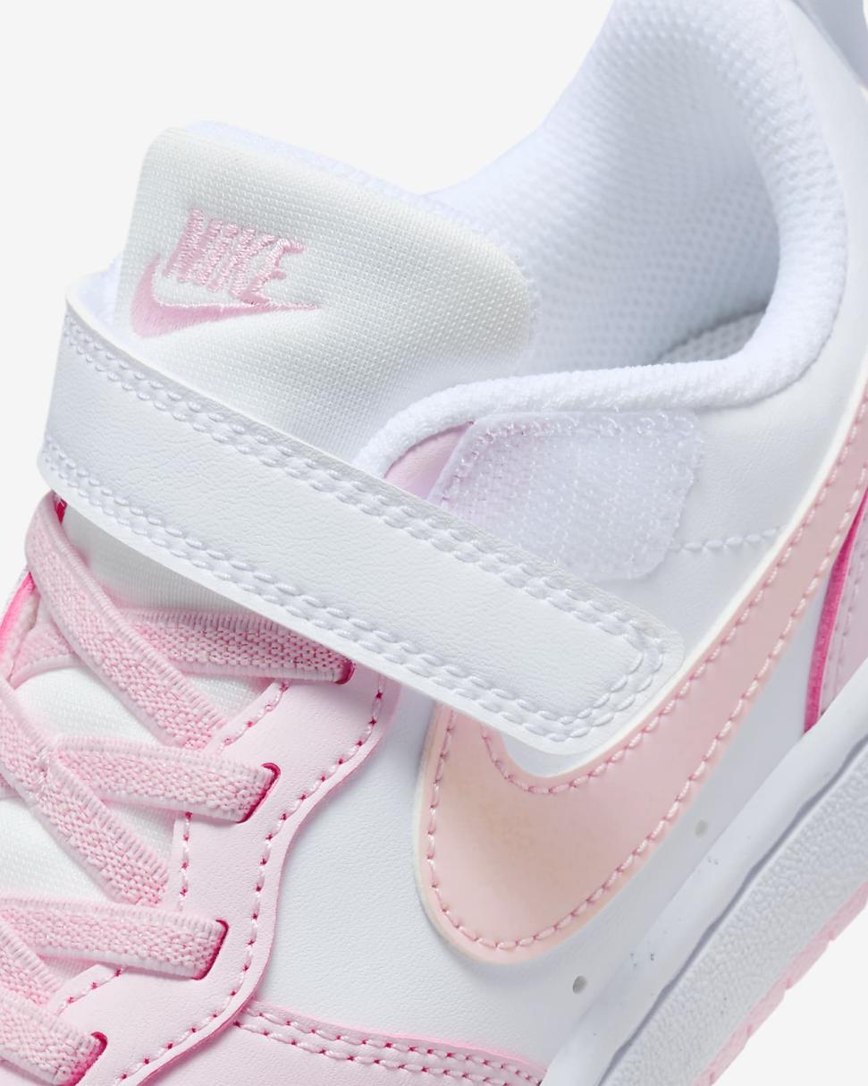 Nike Court Borough Low Recraft White/Pink Foam | Kids Nike Lifestyle