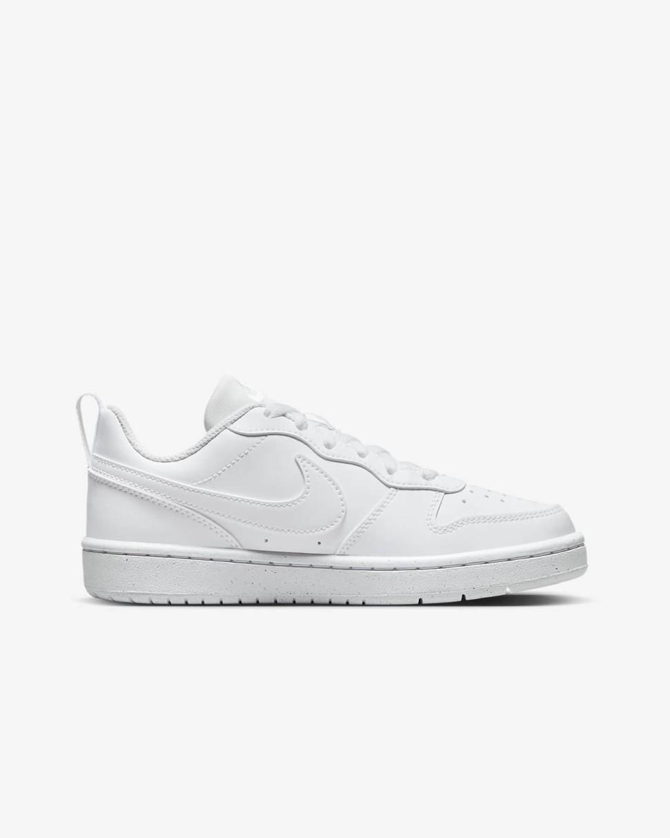 Nike Court Borough Low Recraft White/White/White | Kids Nike First Day Kicks