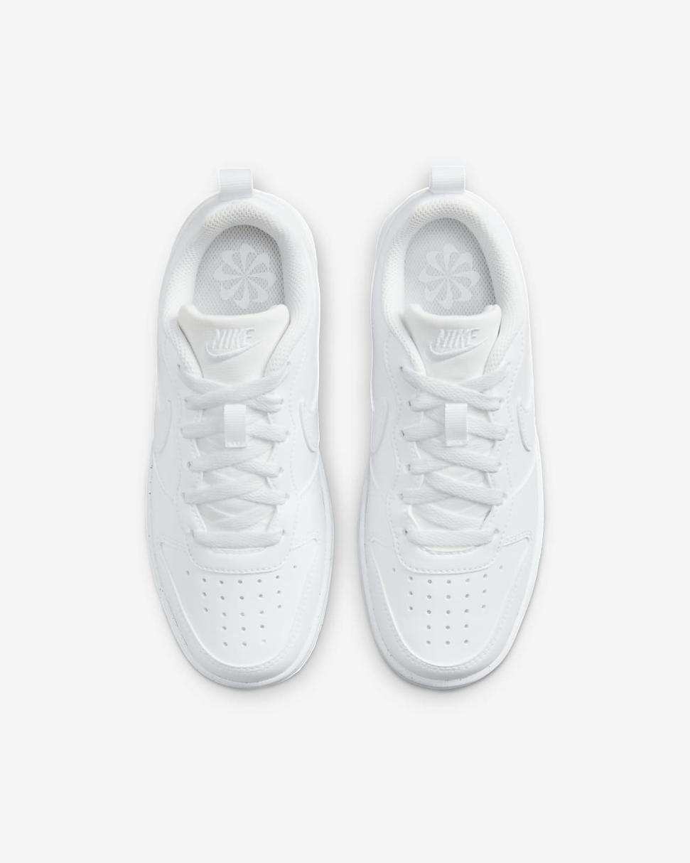 Nike Court Borough Low Recraft White/White/White | Kids Nike First Day Kicks