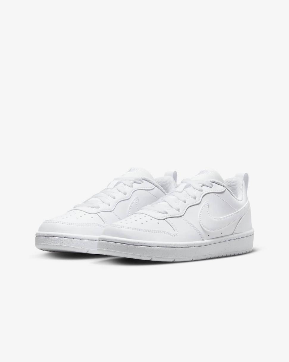 Nike Court Borough Low Recraft White/White/White | Kids Nike First Day Kicks