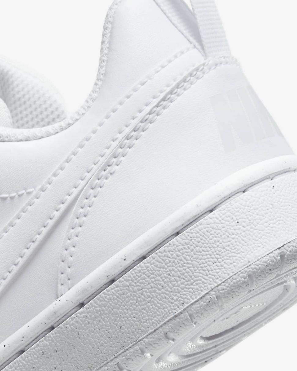 Nike Court Borough Low Recraft White/White/White | Kids Nike First Day Kicks