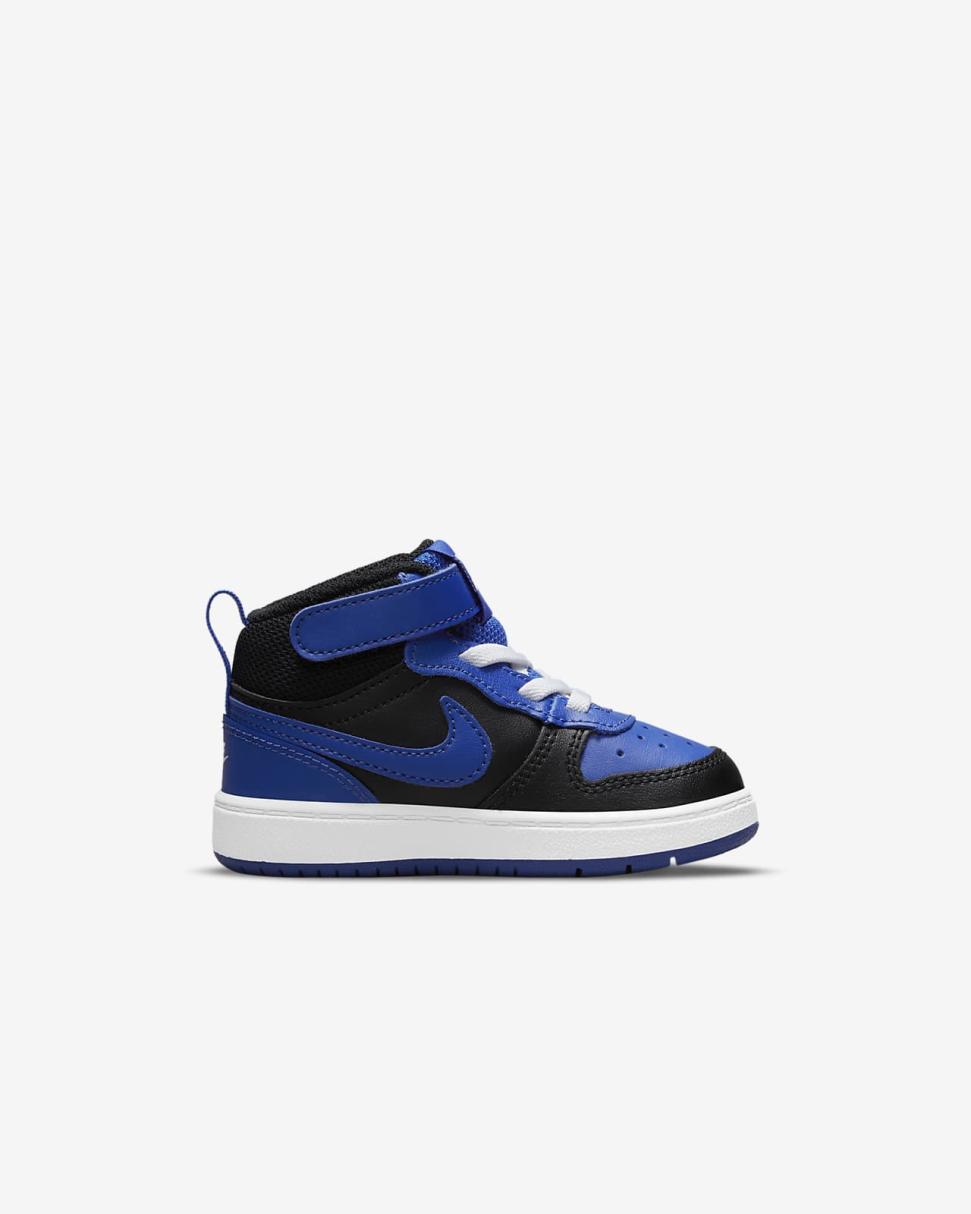 Nike Court Borough Mid 2 Black/Game Royal/White/Game Royal | Kids Nike Lifestyle