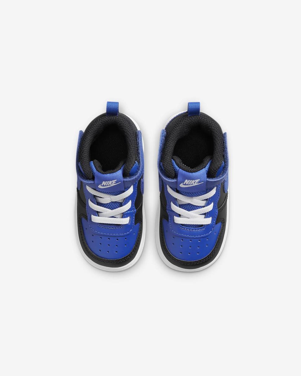 Nike Court Borough Mid 2 Black/Game Royal/White/Game Royal | Kids Nike Lifestyle
