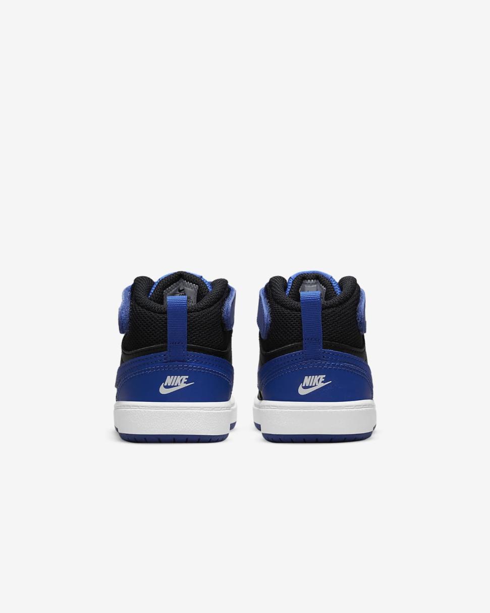 Nike Court Borough Mid 2 Black/Game Royal/White/Game Royal | Kids Nike Lifestyle