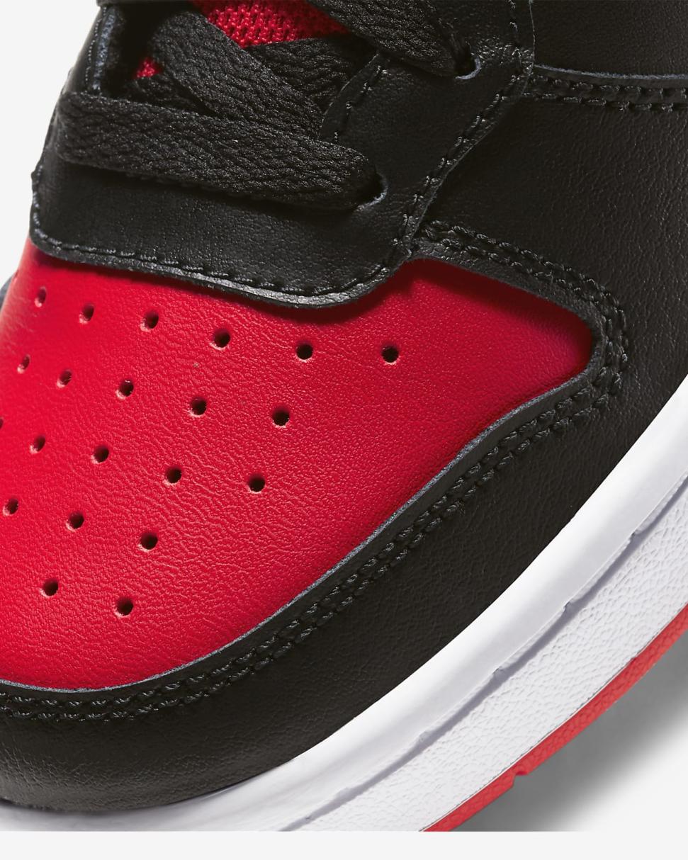 Nike Court Borough Mid 2 Black/White/University Red | Kids Nike Lifestyle