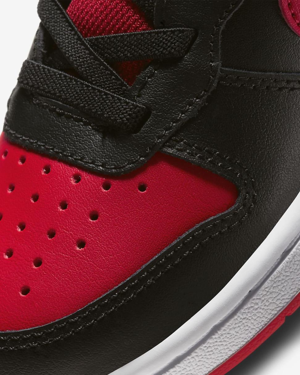 Nike Court Borough Mid 2 Black/White/University Red | Kids Nike Lifestyle