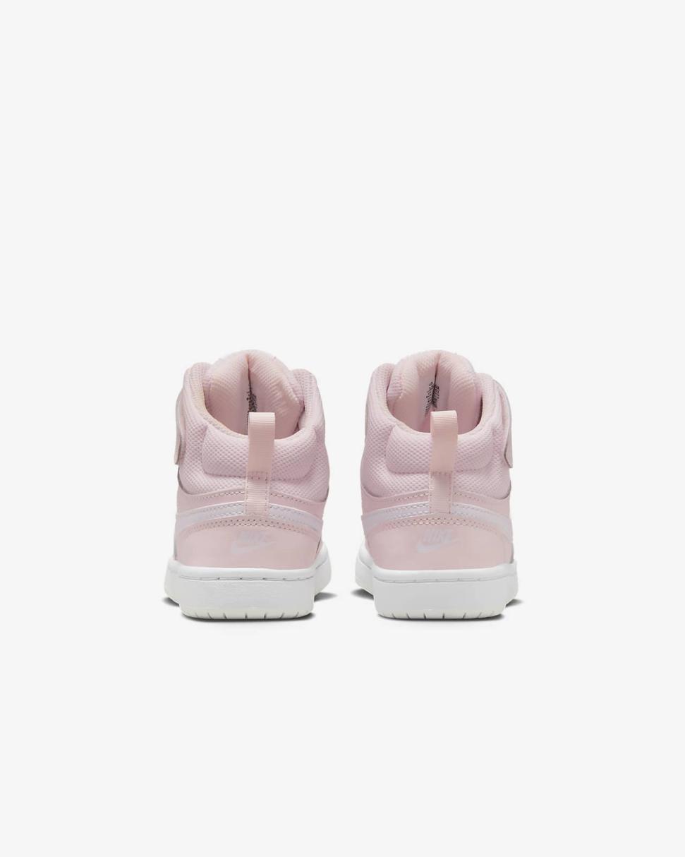 Nike Court Borough Mid 2 Pearl Pink/Summit White/White | Kids Nike Lifestyle