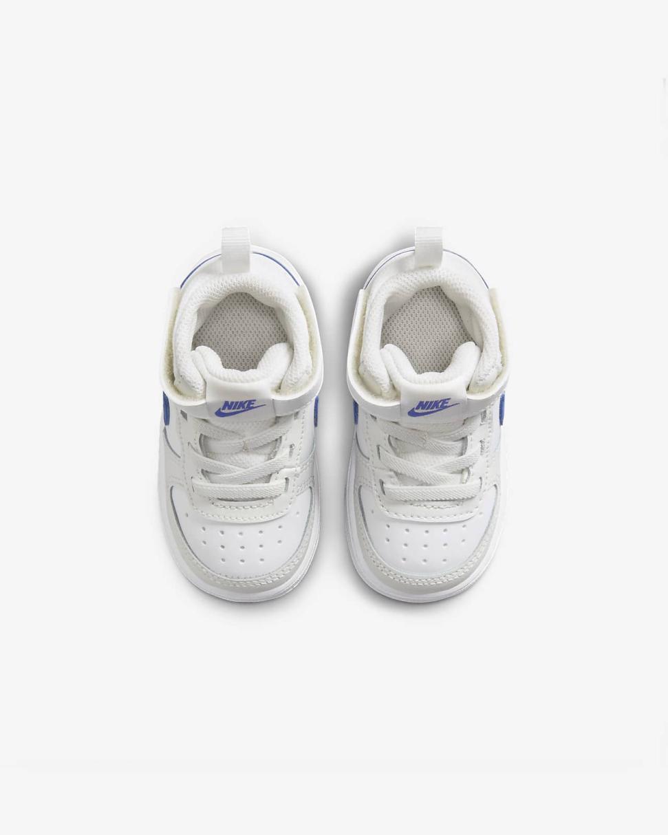 Nike Court Borough Mid 2 Summit White/White/Hyper Royal | Kids Nike Lifestyle