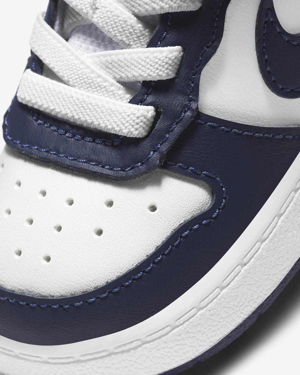 Nike Court Borough Mid 2 White/Signal Blue/Blue Void | Kids Nike Lifestyle