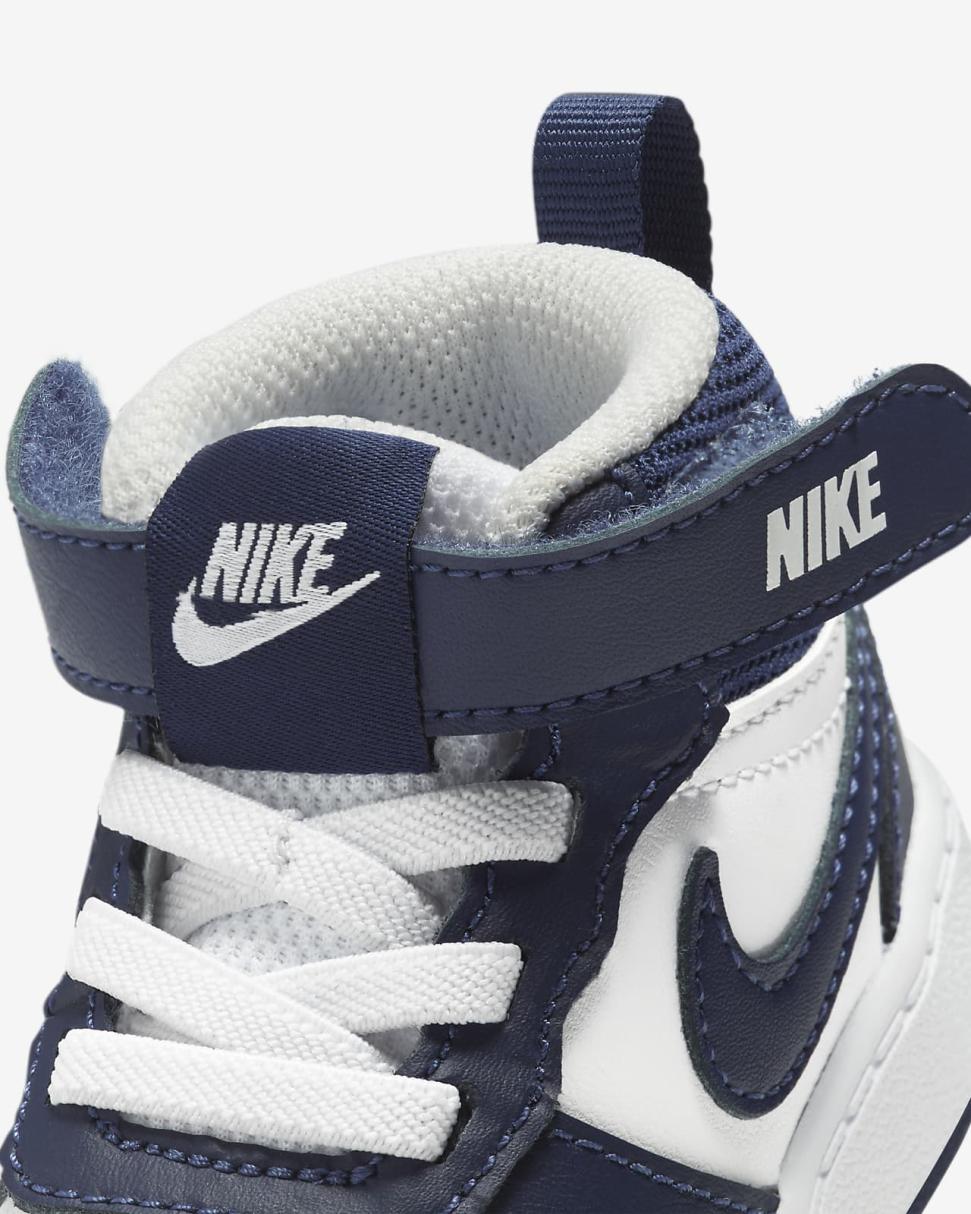 Nike Court Borough Mid 2 White/Signal Blue/Blue Void | Kids Nike Lifestyle