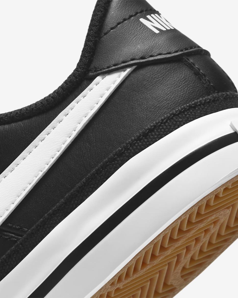 Nike Court Legacy Black/Gum Light Brown/White | Kids Nike First Day Kicks