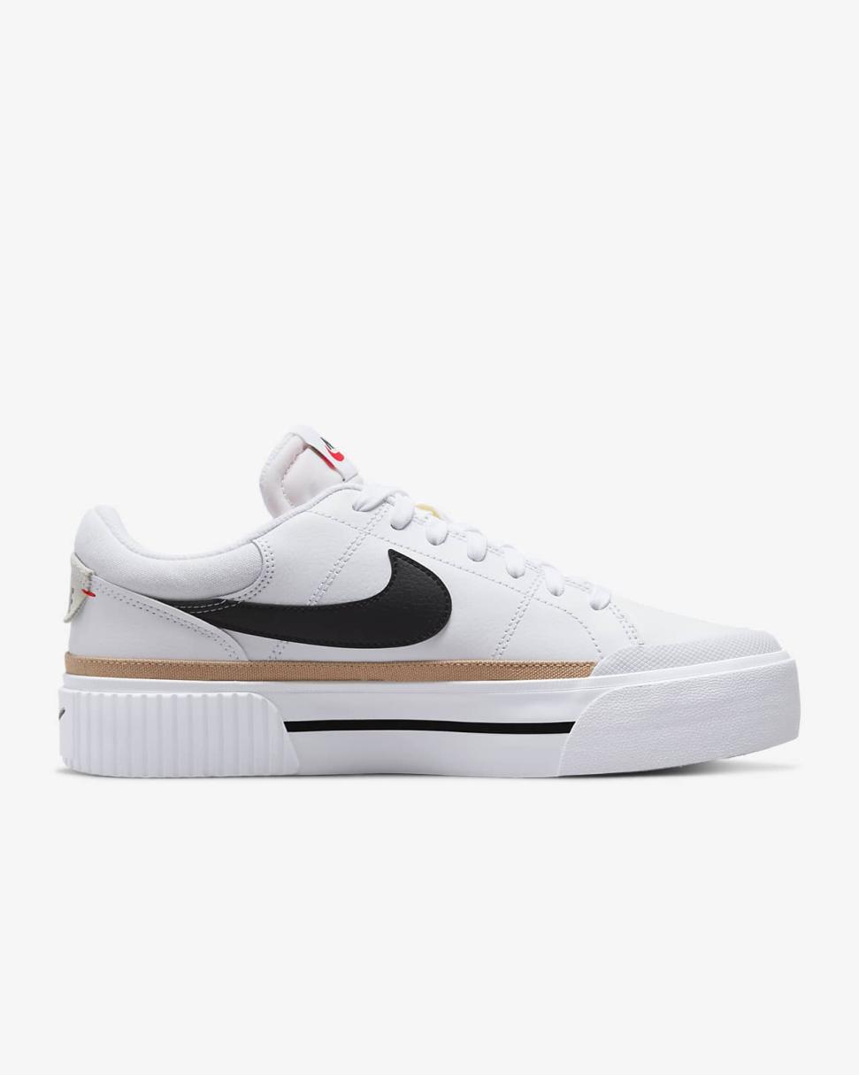 Nike Court Legacy Lift White/Hemp/Team Orange/Black | Womens Nike First Day Kicks