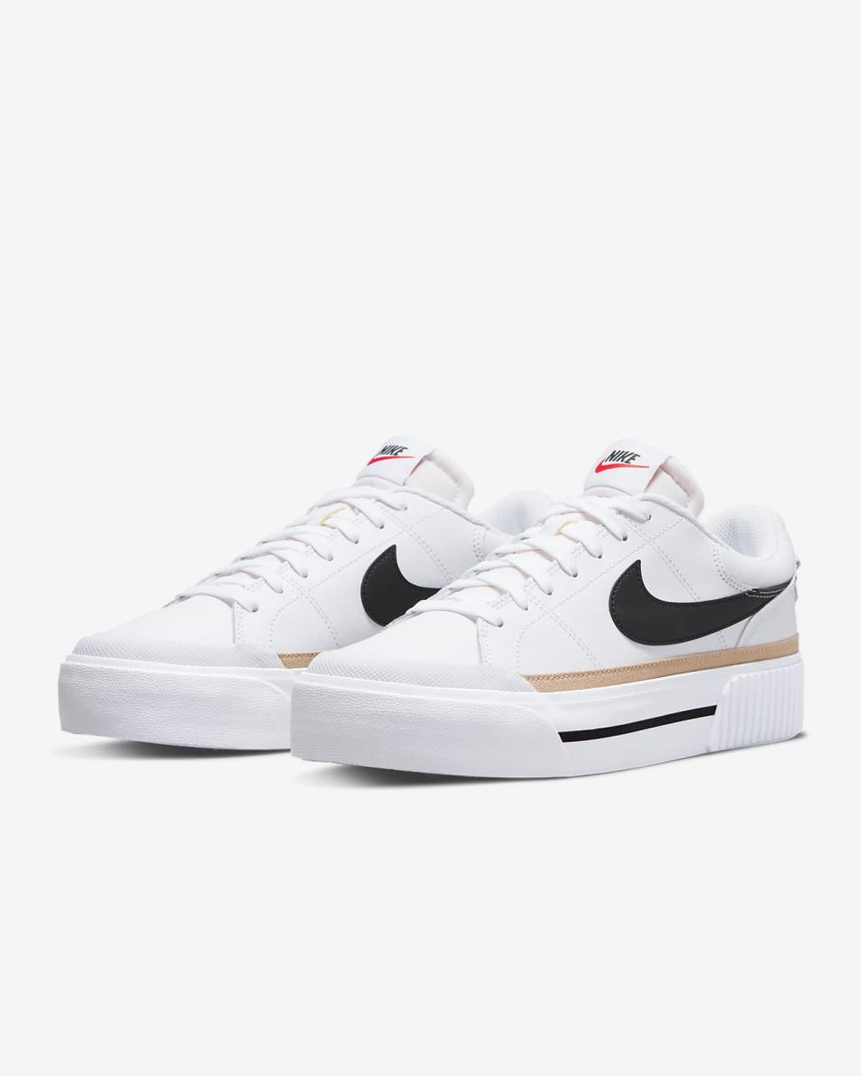 Nike Court Legacy Lift White/Hemp/Team Orange/Black | Womens Nike First Day Kicks