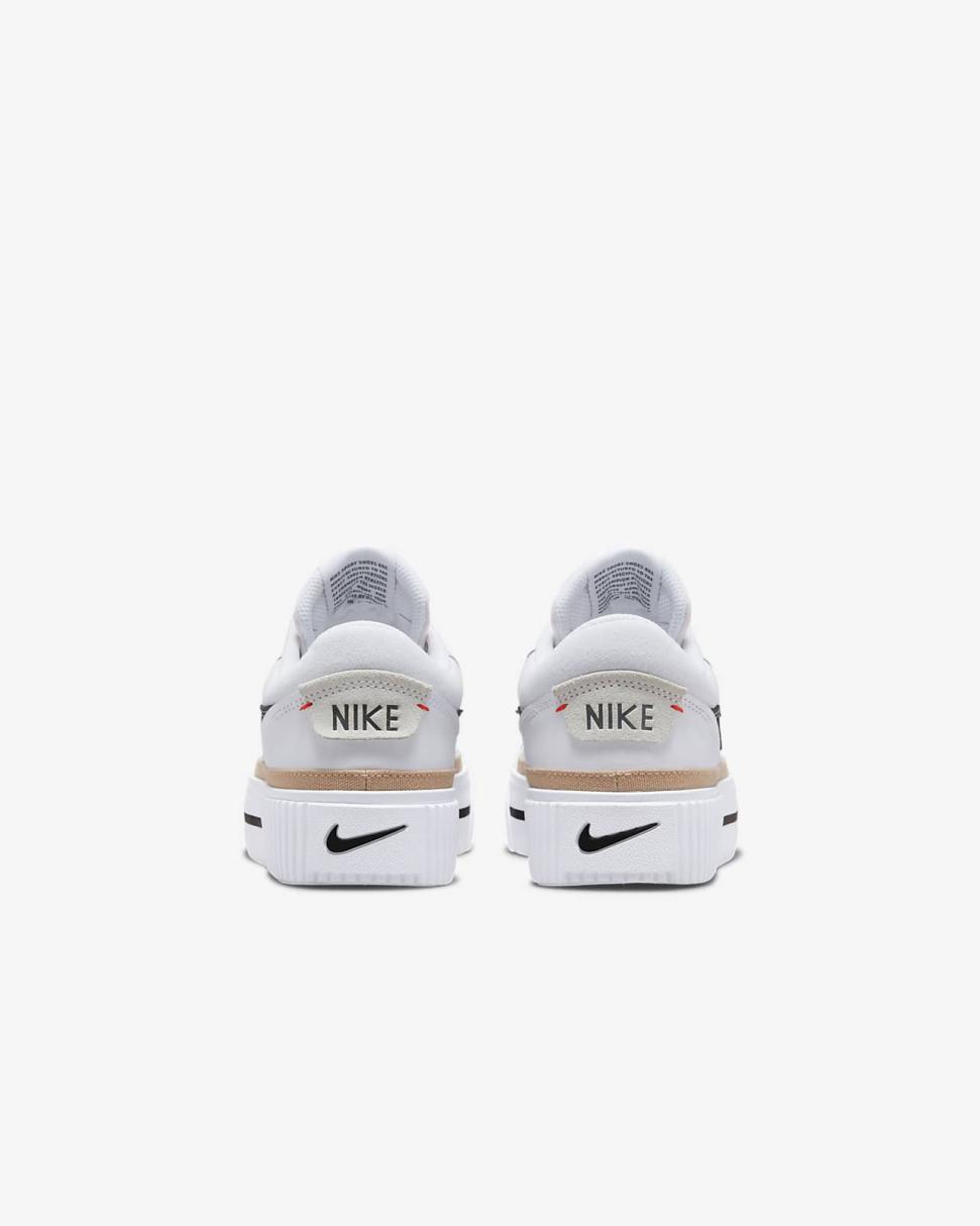 Nike Court Legacy Lift White/Hemp/Team Orange/Black | Womens Nike First Day Kicks
