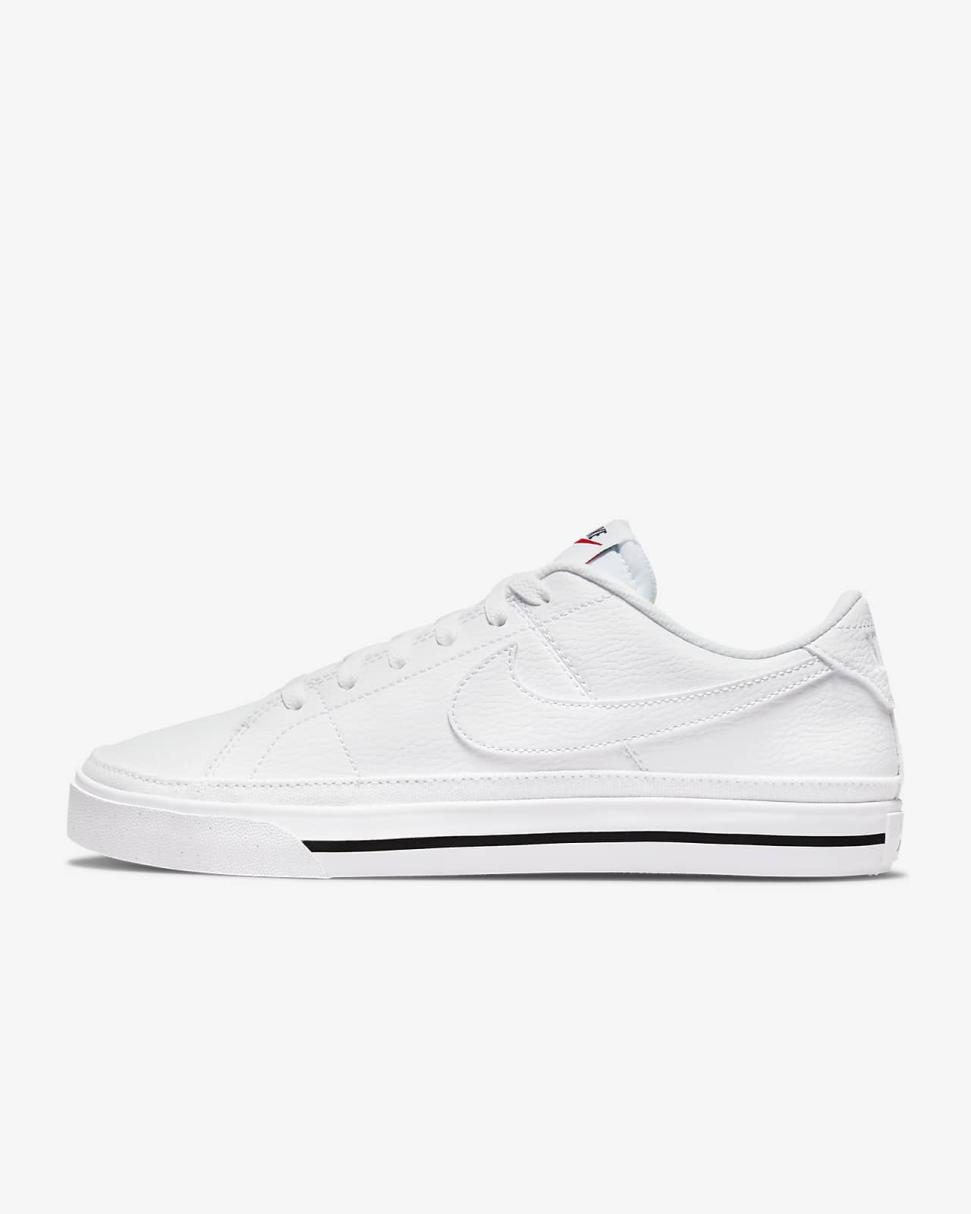Nike Court Legacy Next Nature White/Black/Volt/White | Womens Nike First Day Kicks