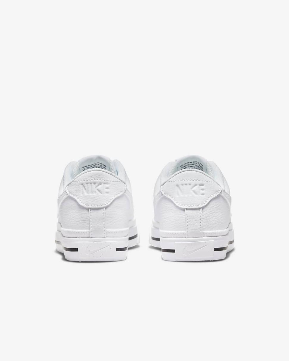 Nike Court Legacy Next Nature White/Black/Volt/White | Womens Nike First Day Kicks