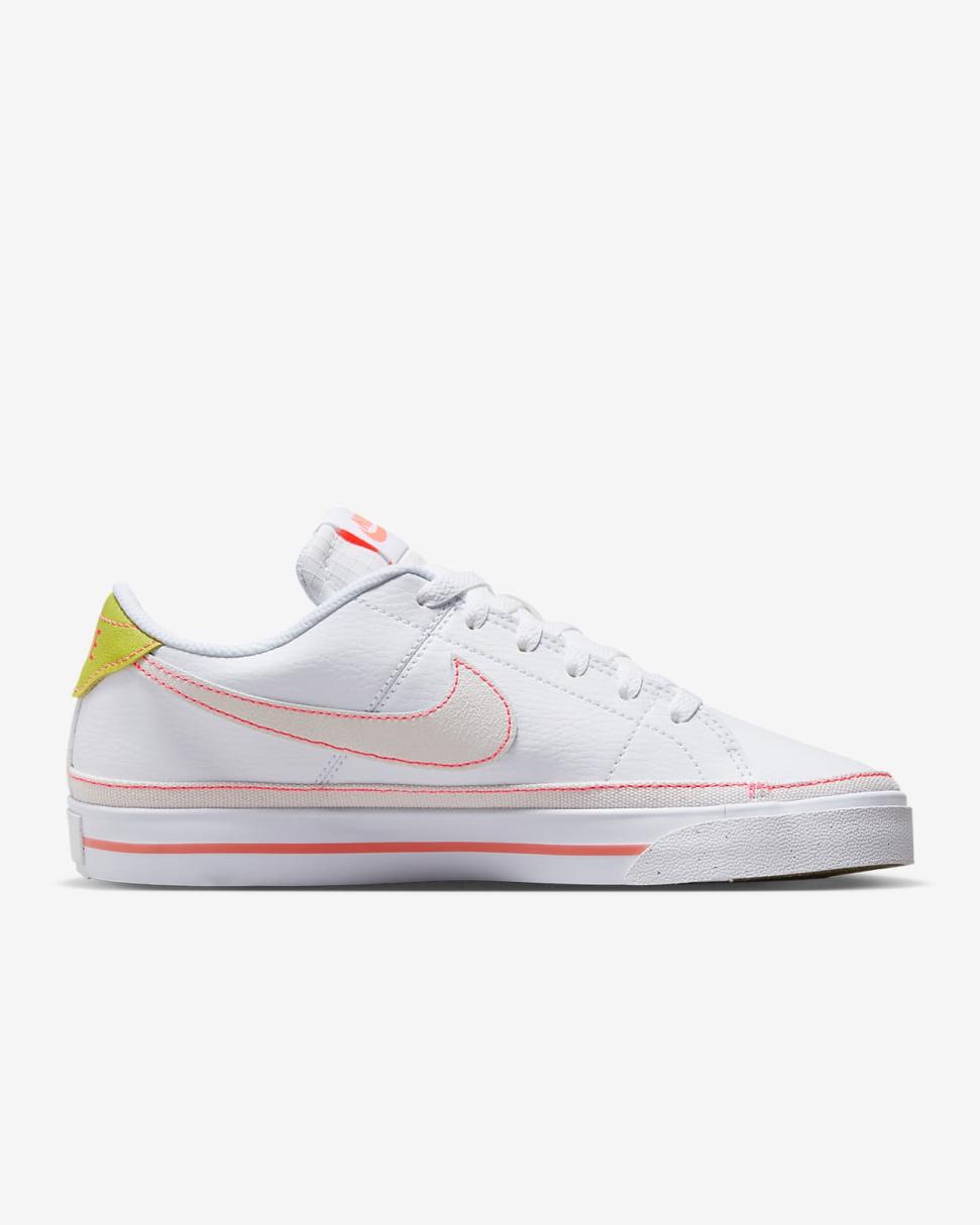 Nike Court Legacy Next Nature White/Hot Punch/Bright Cactus/Phantom | Womens Nike Lifestyle