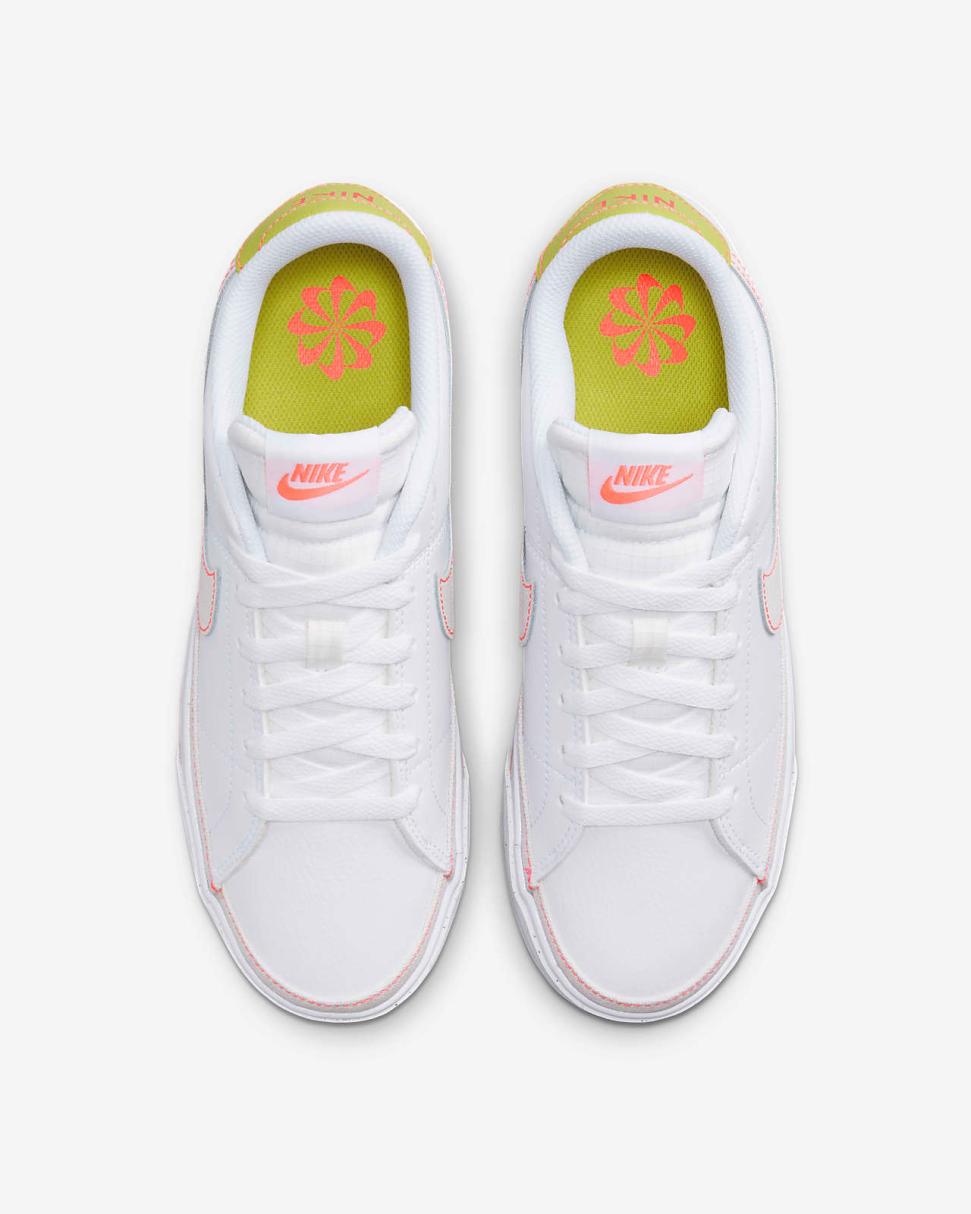 Nike Court Legacy Next Nature White/Hot Punch/Bright Cactus/Phantom | Womens Nike Lifestyle