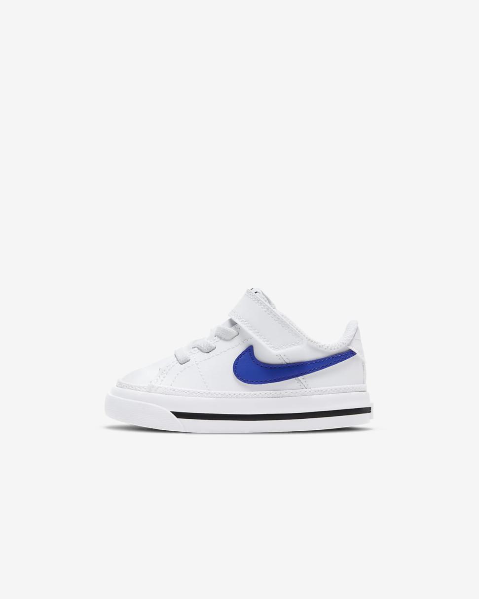 Nike Court Legacy White/Black/Game Royal | Kids Nike First Day Kicks