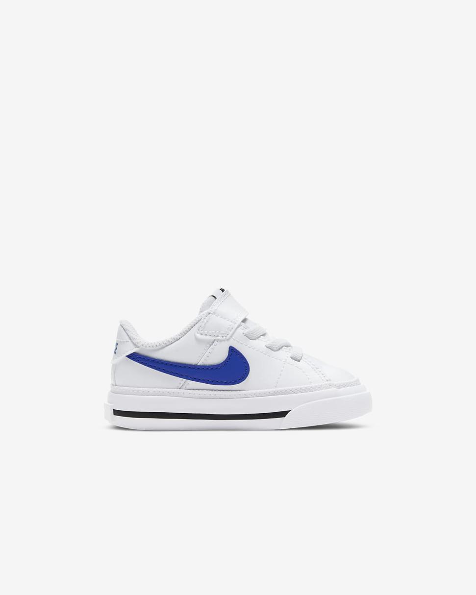 Nike Court Legacy White/Black/Game Royal | Kids Nike First Day Kicks