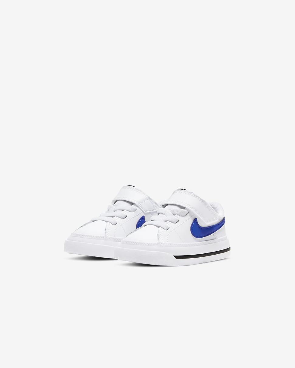 Nike Court Legacy White/Black/Game Royal | Kids Nike First Day Kicks