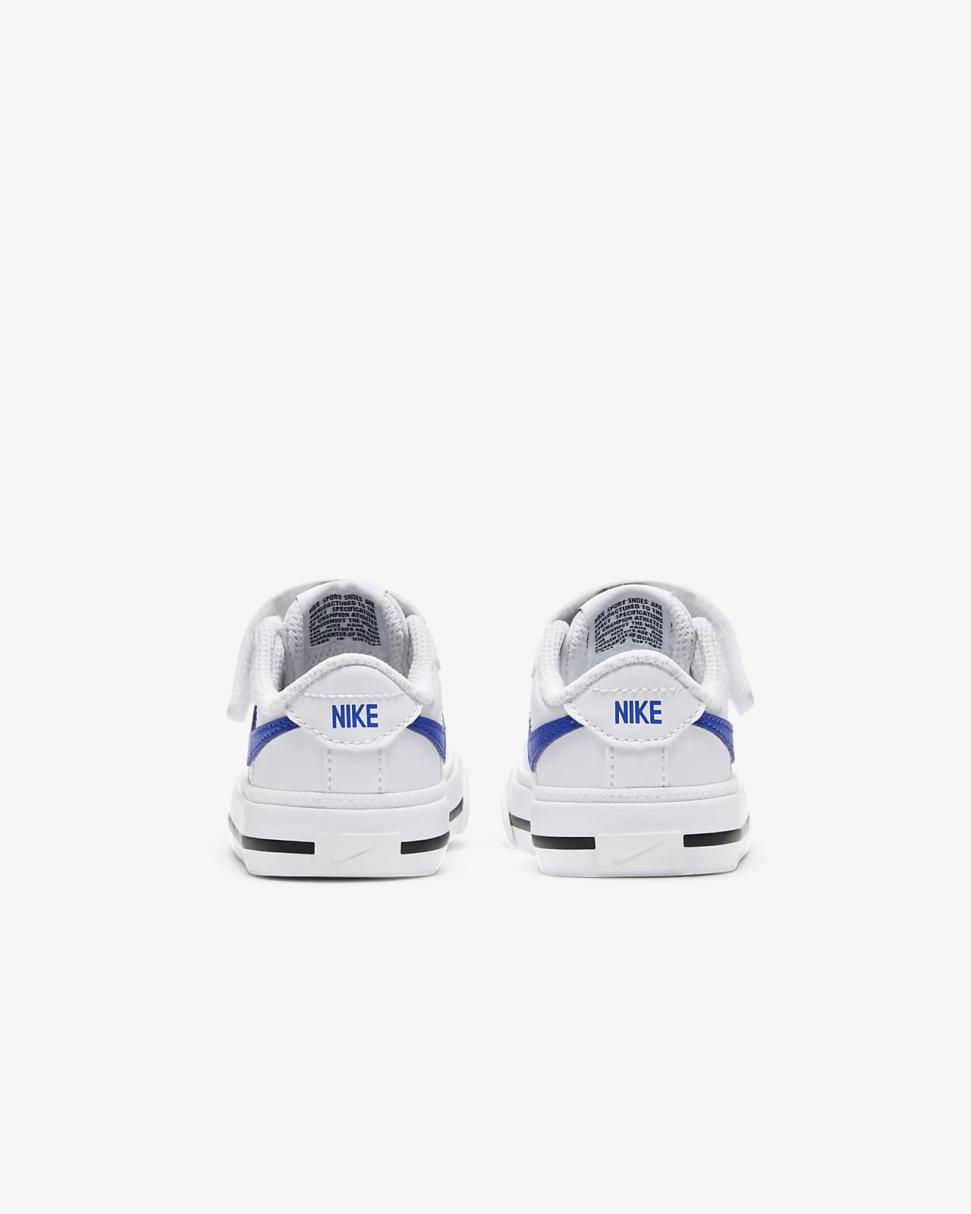 Nike Court Legacy White/Black/Game Royal | Kids Nike First Day Kicks