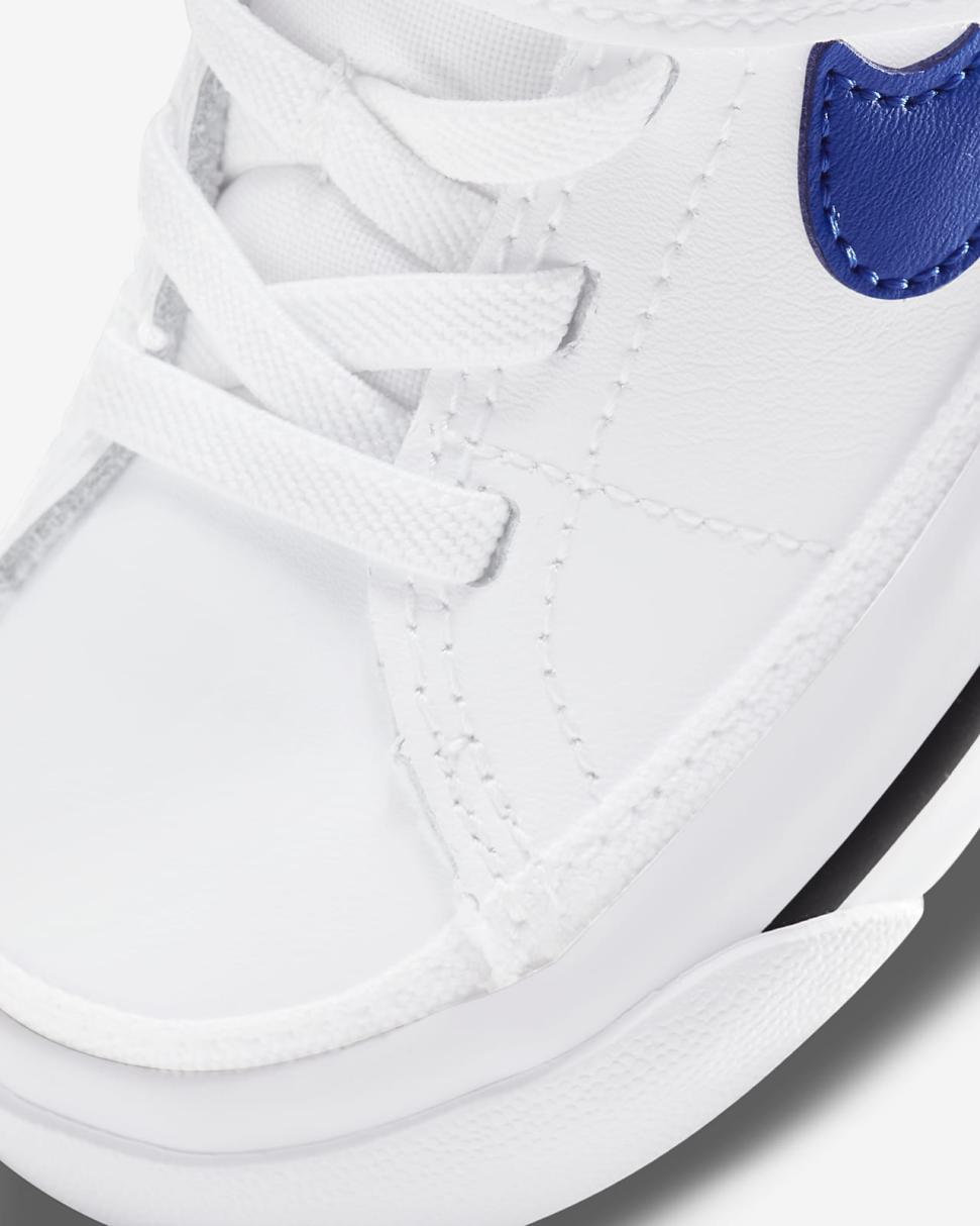 Nike Court Legacy White/Black/Game Royal | Kids Nike First Day Kicks