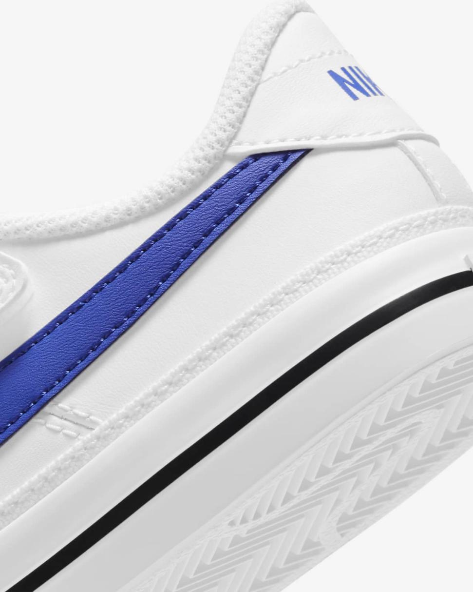 Nike Court Legacy White/Black/Game Royal | Kids Nike First Day Kicks