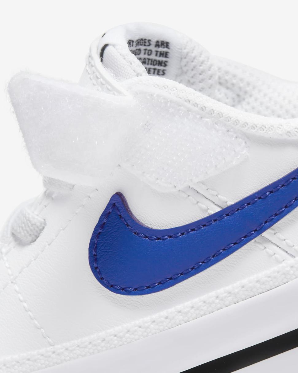 Nike Court Legacy White/Black/Game Royal | Kids Nike First Day Kicks