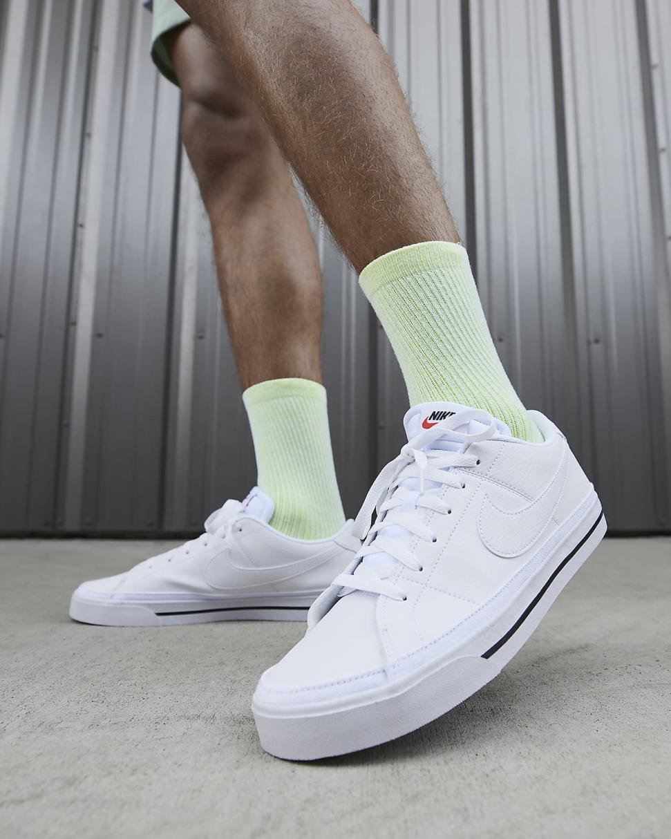 Nike Court Legacy White/Black/White | Mens Nike First Day Kicks
