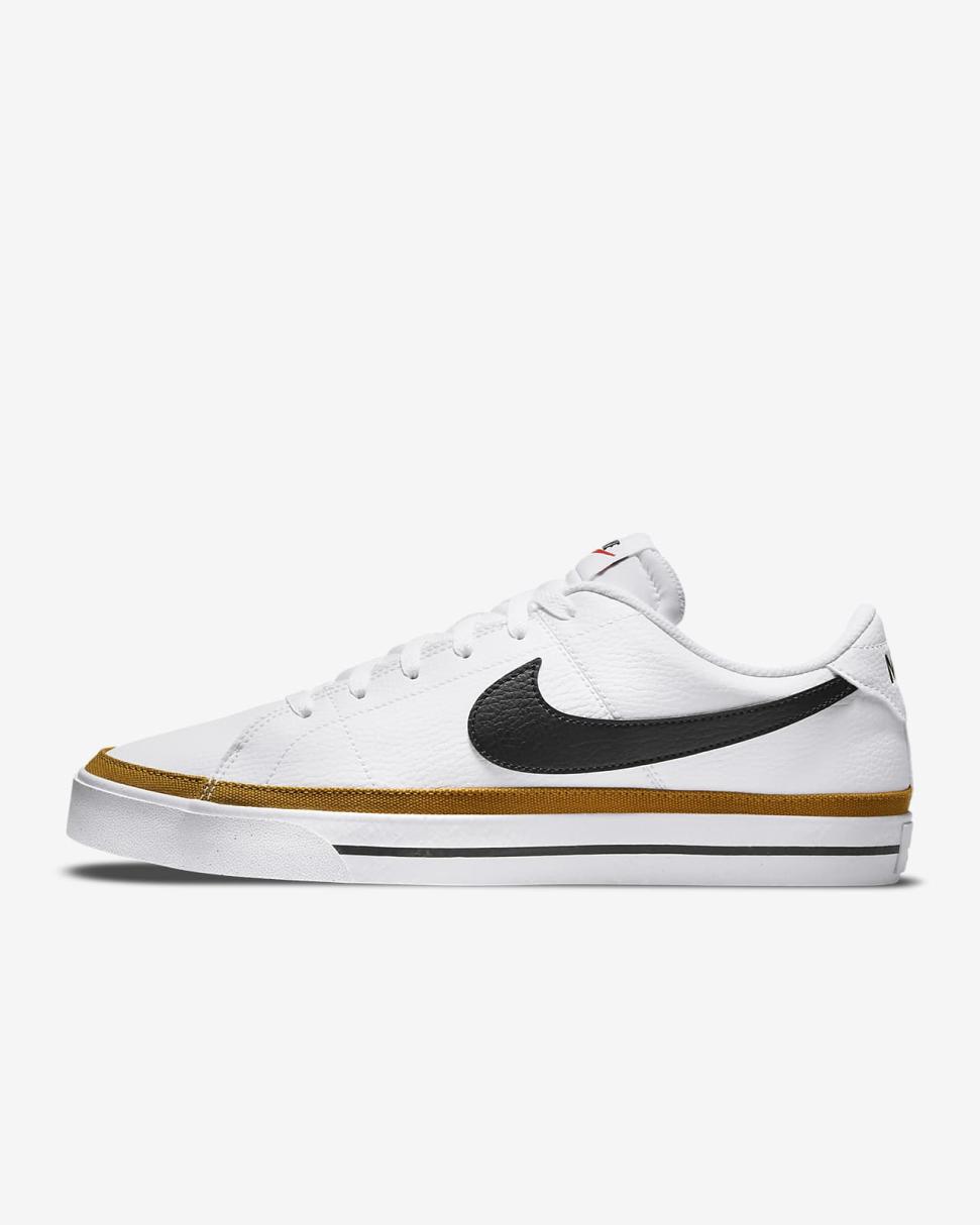 Nike Court Legacy White/Desert Ochre/Black | Mens Nike First Day Kicks