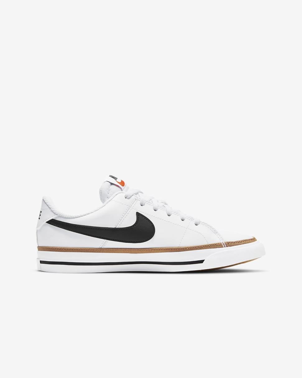 Nike Court Legacy White/Desert Ochre/Gum Light Brown/Black | Kids Nike Lifestyle