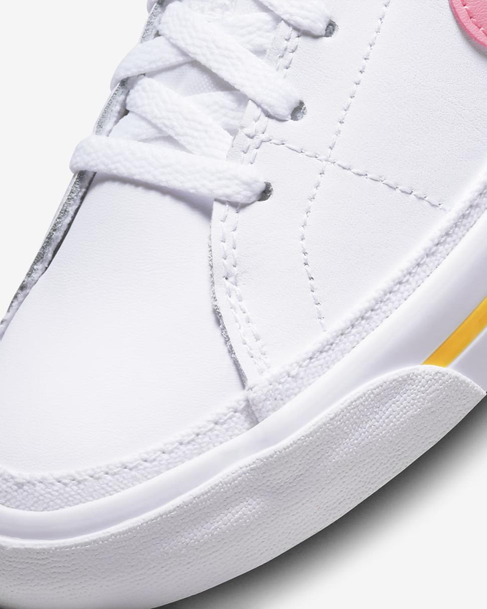 Nike Court Legacy White/Laser Orange/Coral Chalk | Kids Nike First Day Kicks