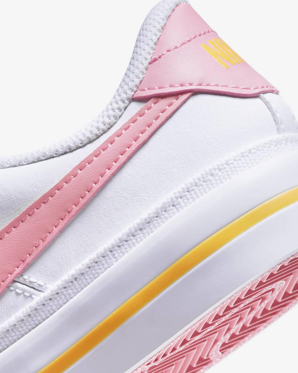 Nike Court Legacy White/Laser Orange/Coral Chalk | Kids Nike First Day Kicks