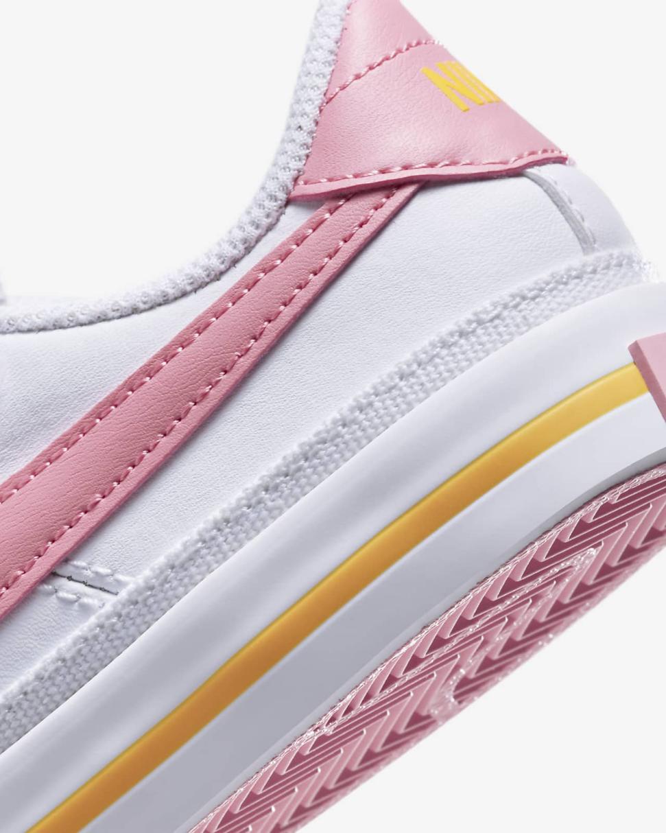 Nike Court Legacy White/Laser Orange/Coral Chalk | Kids Nike First Day Kicks