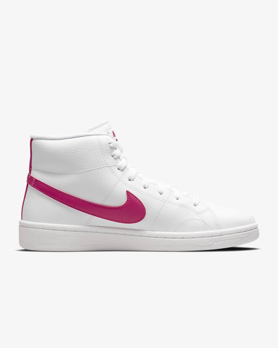 Nike Court Royale 2 Mid White/White Onyx/Rush Pink | Womens Nike Lifestyle