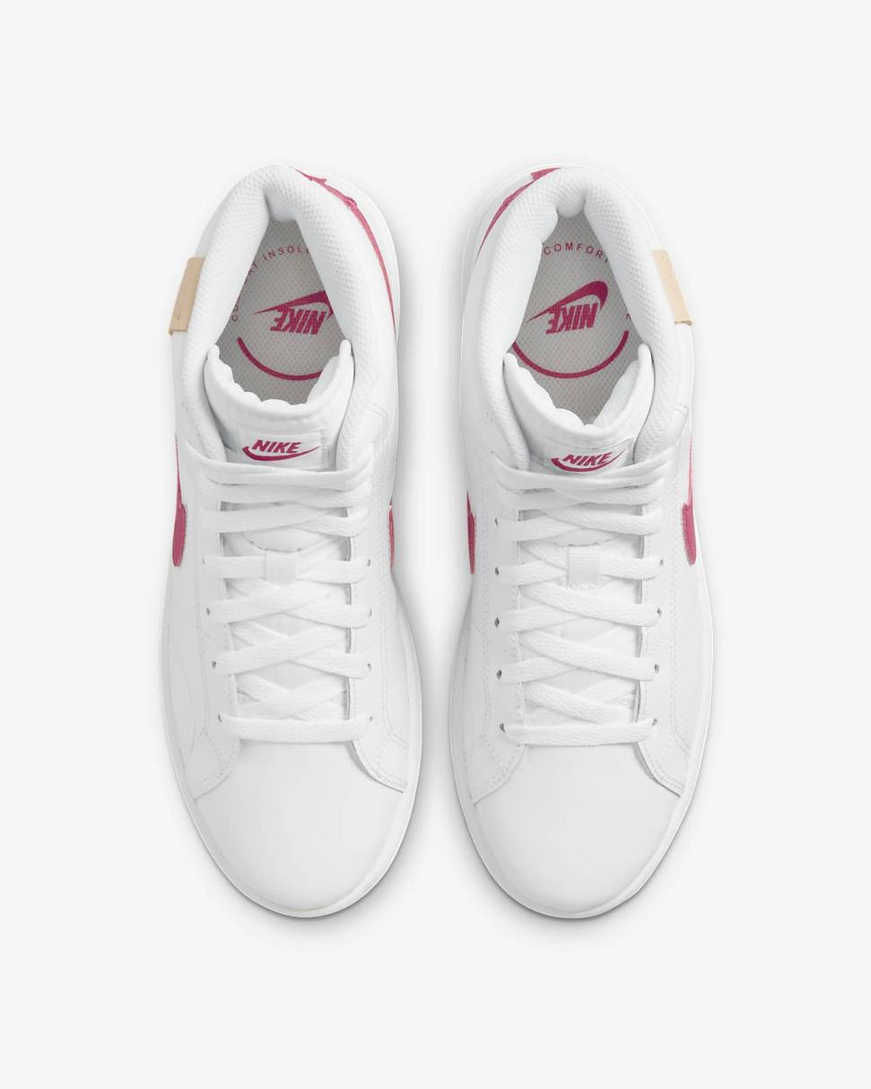 Nike Court Royale 2 Mid White/White Onyx/Rush Pink | Womens Nike Lifestyle