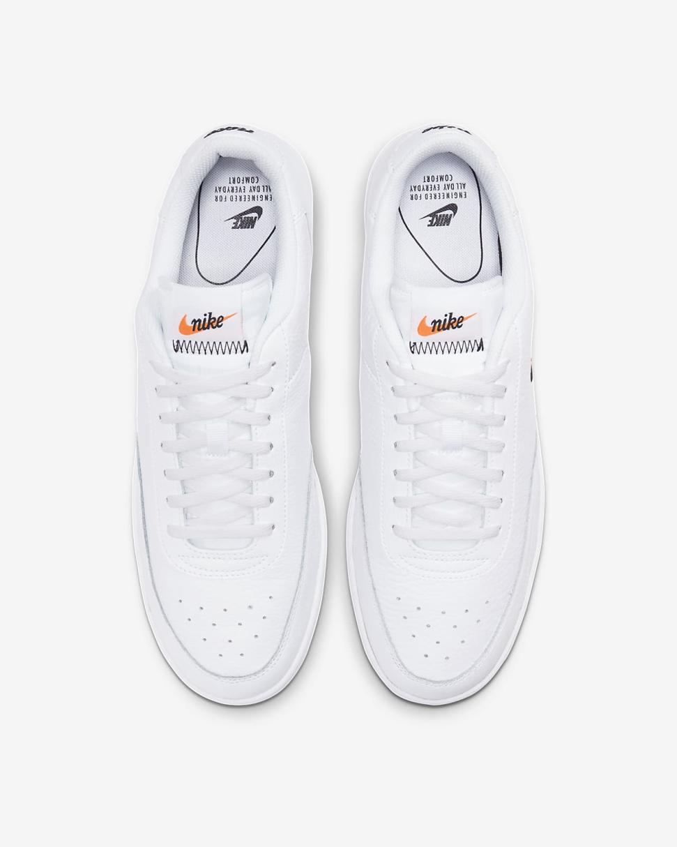 Nike Court Vintage Premium White/Total Orange/Black | Mens Nike Lifestyle