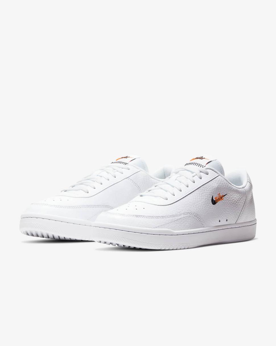 Nike Court Vintage Premium White/Total Orange/Black | Mens Nike Lifestyle